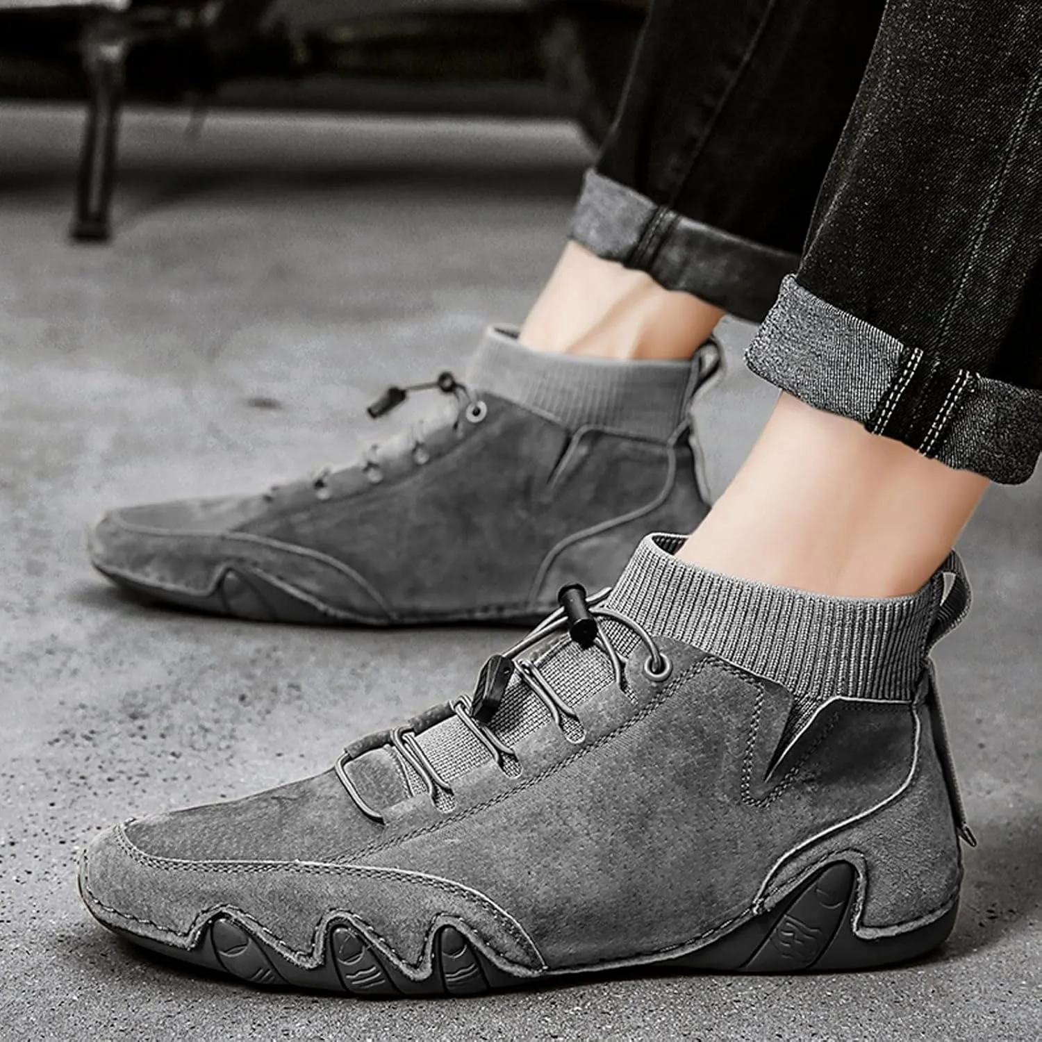 Men's Sneakers Black Casual Shoes for Men Men’s Breathable Casual Walking Sneakers Mens Casual Sneakers