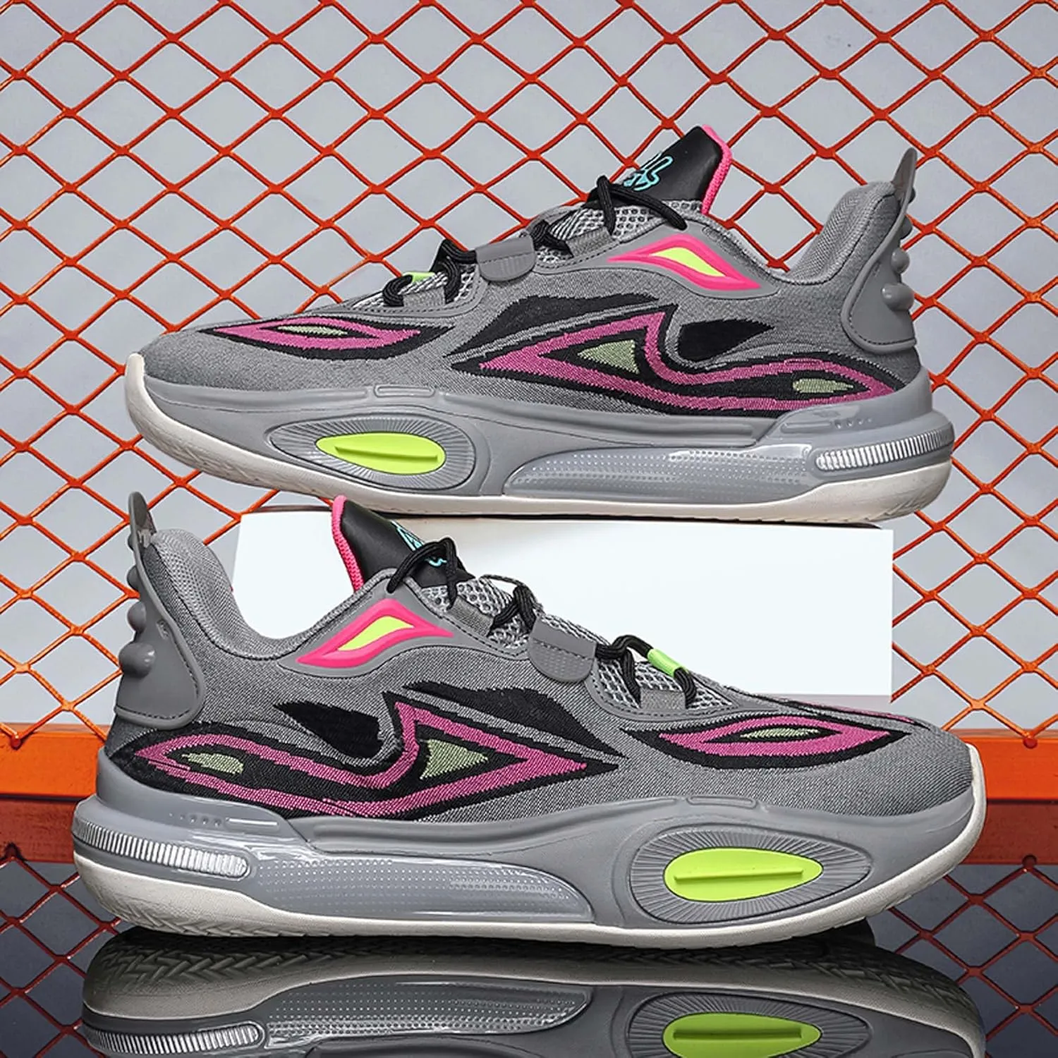 Men's Sports Basketball Shoes Fashion Sneakers Non-Slip Breathable Training Running Shoes Women's Outdoor Tennis Fitness Walking Sneakers