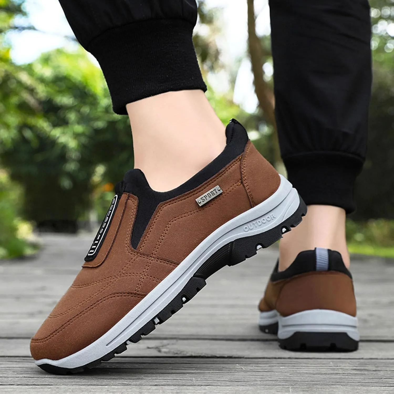 Men's Walking Shoes Sports Fashion Simple Running Classic Breathable Street Shoes