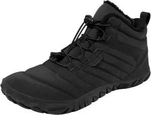 Mens Work Boots Slip On Hiking Sneakers Shoes with Fur Lined Working Shoes for Women Non-Slip Wide Outdoor Shoes Slip on Loafers Hike Grounded Footwear