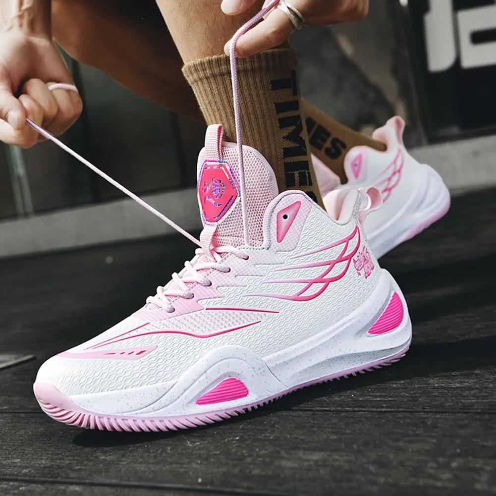 NCNDB Unisex Basketball Shoes Breathable Running Fashion Sneakers Anti Slip Cushion Sports Shoes for Running Walking Training