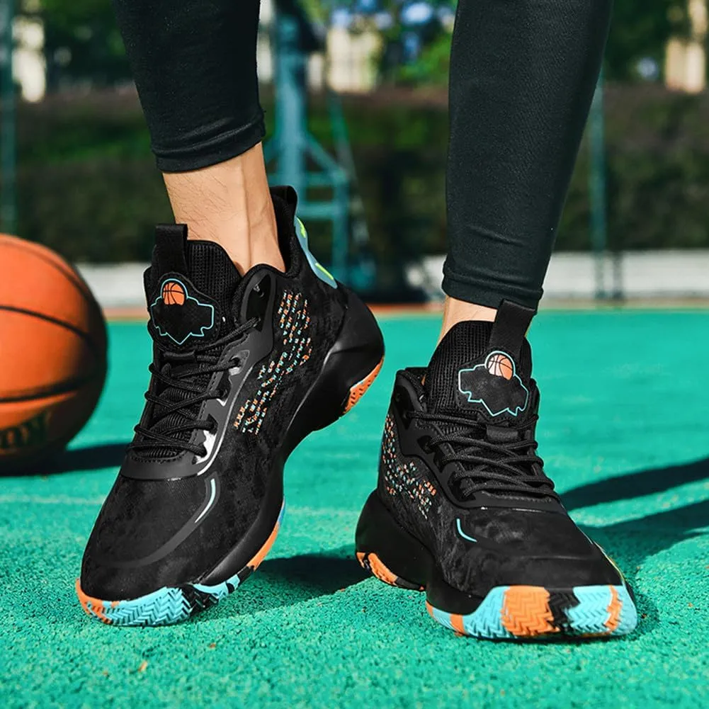 NCNDB Unisex Basketball Shoes Breathable Running Fashion Sneakers Anti Slip Cushion Sports Shoes for Running Walking Training