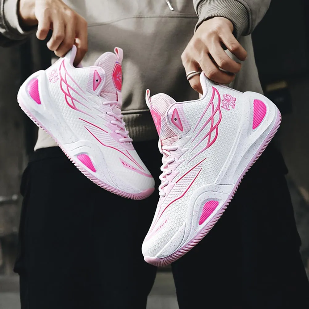 NCNDB Unisex Basketball Shoes Breathable Running Fashion Sneakers Anti Slip Cushion Sports Shoes for Running Walking Training