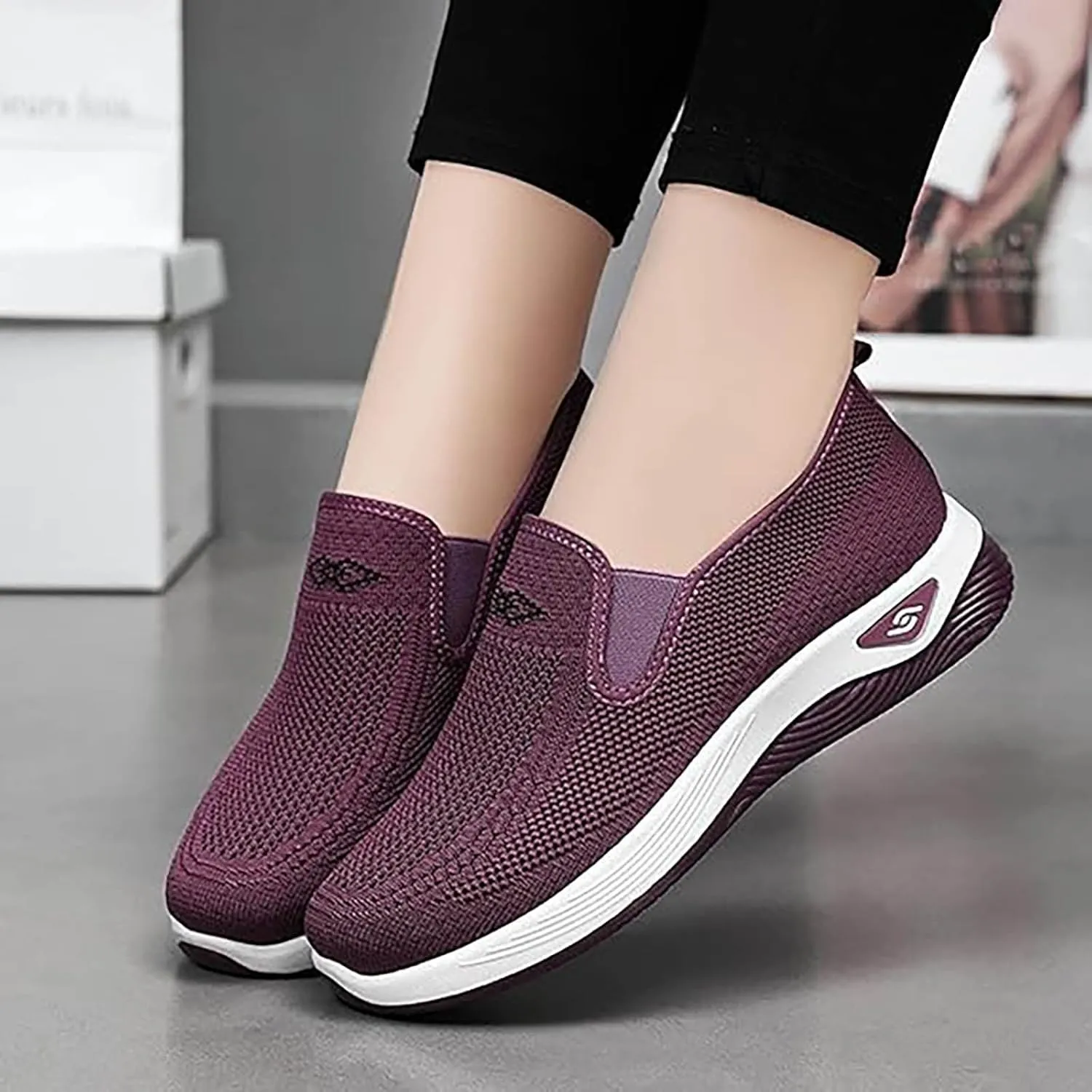 Non Slip Work Shoes Women Lightweight Black Casual Shoes Shoes Sneakers Men's Supportive Running Cushioned Athletic White Basketball Shoe Casual Loafers