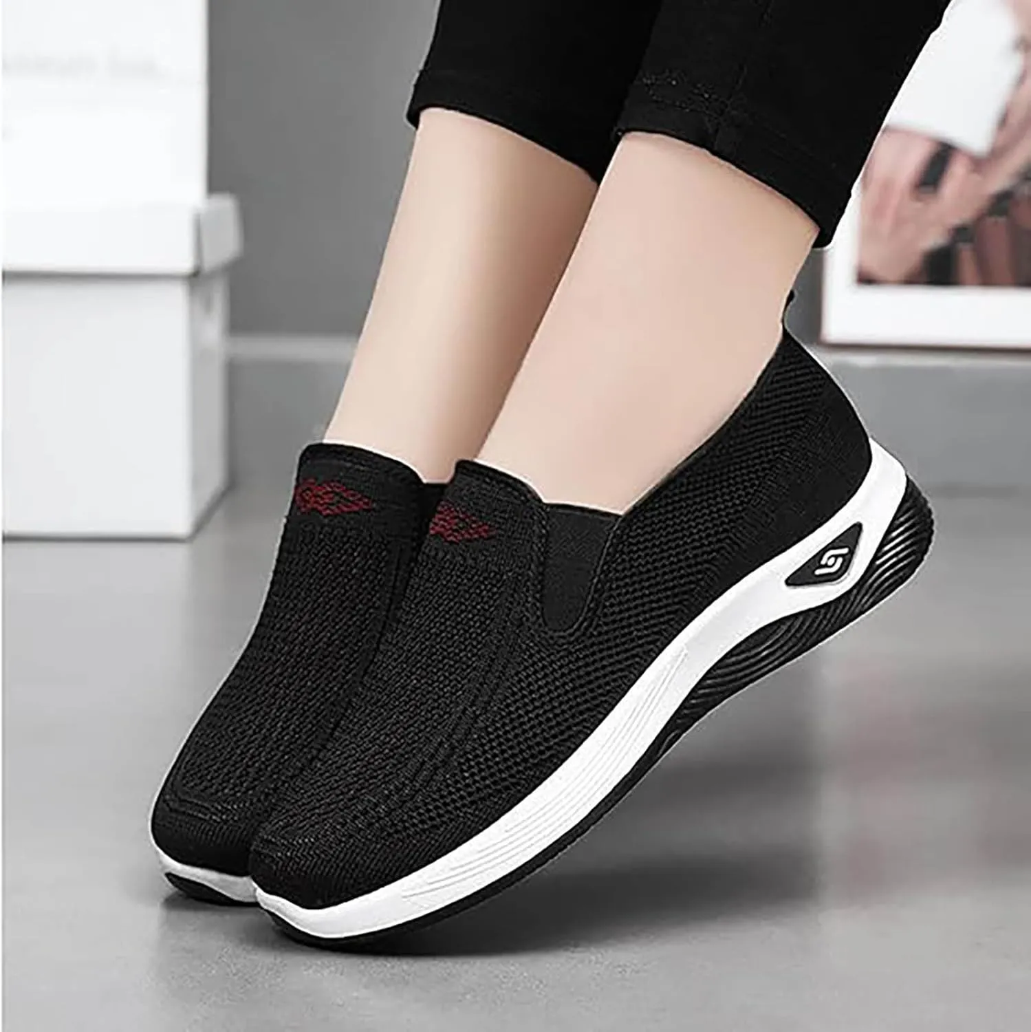 Non Slip Work Shoes Women Lightweight Black Casual Shoes Shoes Sneakers Men's Supportive Running Cushioned Athletic White Basketball Shoe Casual Loafers