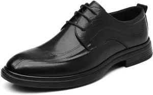 Oxford Shoes for Men Genuine Leather Lace-Up Men Dress Shoes Comfortable Formal Business Derby Shoes