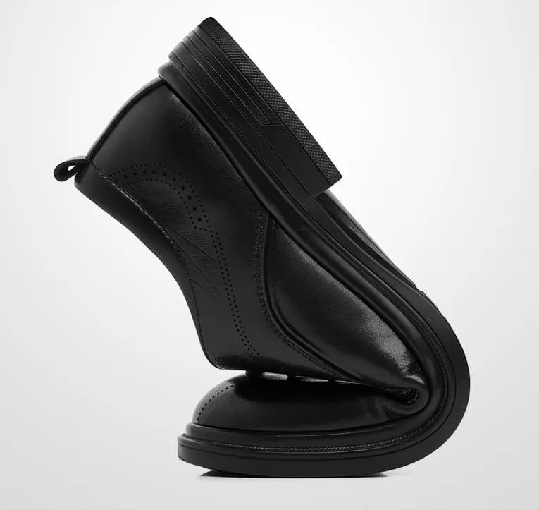 Oxford Shoes for Men Genuine Leather Lace-Up Men Dress Shoes Comfortable Formal Business Derby Shoes