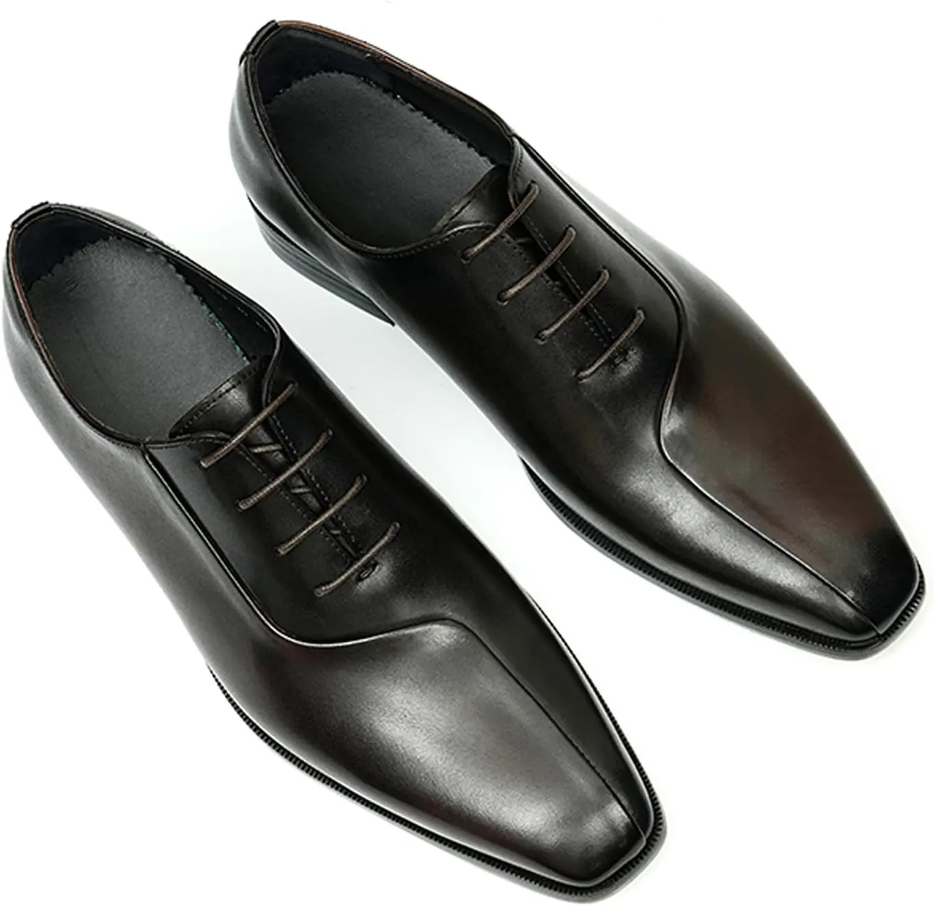 Oxfords Formal Dress Shoes for Men Genunie Leather Wingtip Toe Two Tone Derby Fashion Wedding Prom Shoes Mnes Tuxedo Comfortable Business Casual Shoes