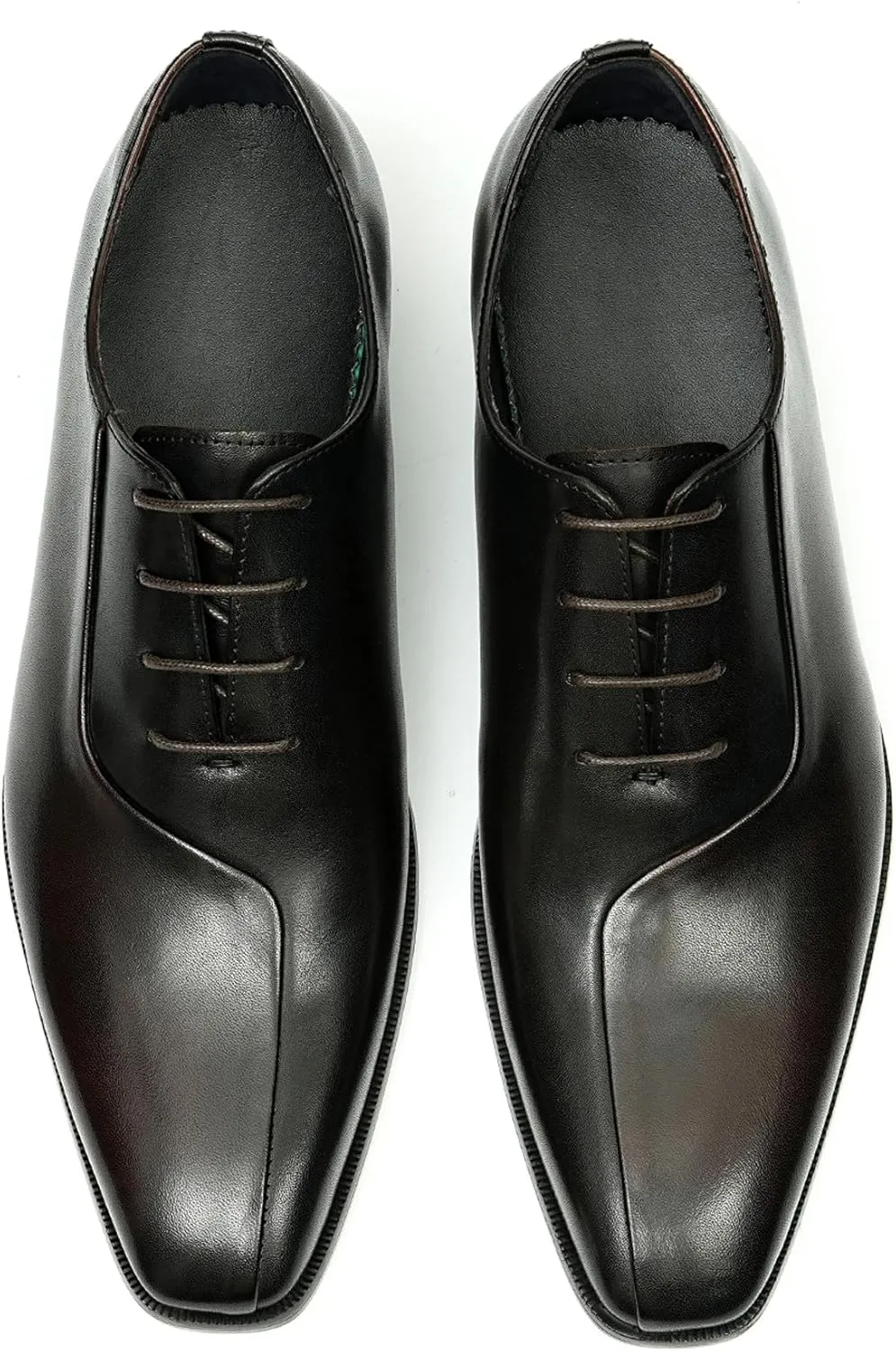 Oxfords Formal Dress Shoes for Men Genunie Leather Wingtip Toe Two Tone Derby Fashion Wedding Prom Shoes Mnes Tuxedo Comfortable Business Casual Shoes