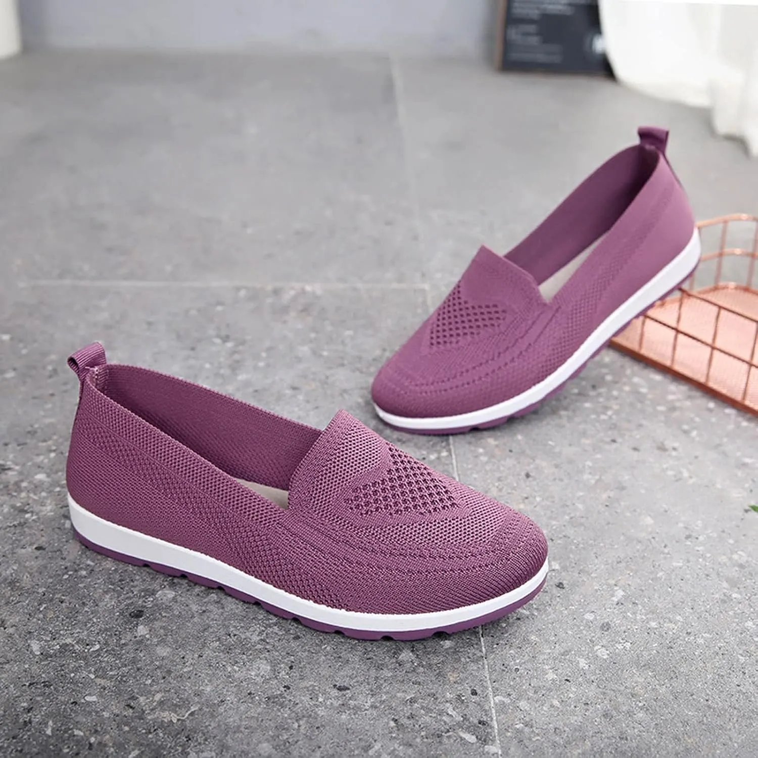 Plantar Fasciitis Shoes Women Slip Ons Slip On Walking Shoes for Women Wide Gym Shoes Women Weightlifting and Running Womens Running Shoes Women's Slip Resistant Work Shoes in Black