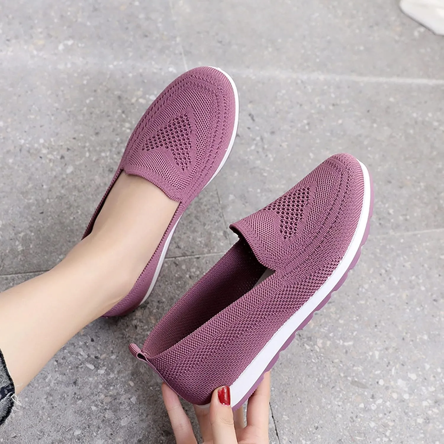 Plantar Fasciitis Shoes Women Slip Ons Slip On Walking Shoes for Women Wide Gym Shoes Women Weightlifting and Running Womens Running Shoes Women's Slip Resistant Work Shoes in Black