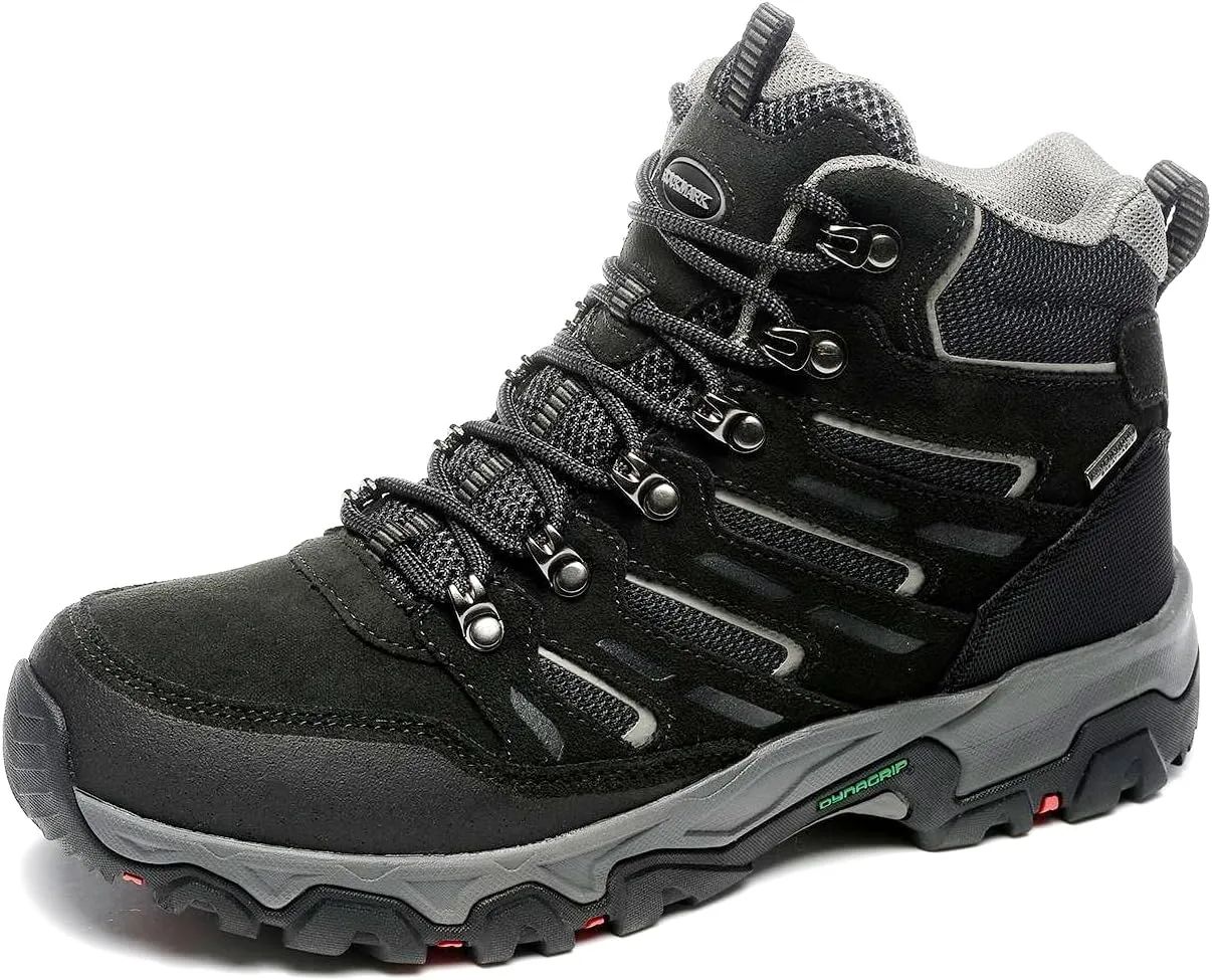 ROCKMARK Men's Waterproof Hiking Boots Lightweight Anti-Slip Mid Ankle Trekking Shoes for Outdoor Backpacking, Mountaineering & Rugged Terrain‌
