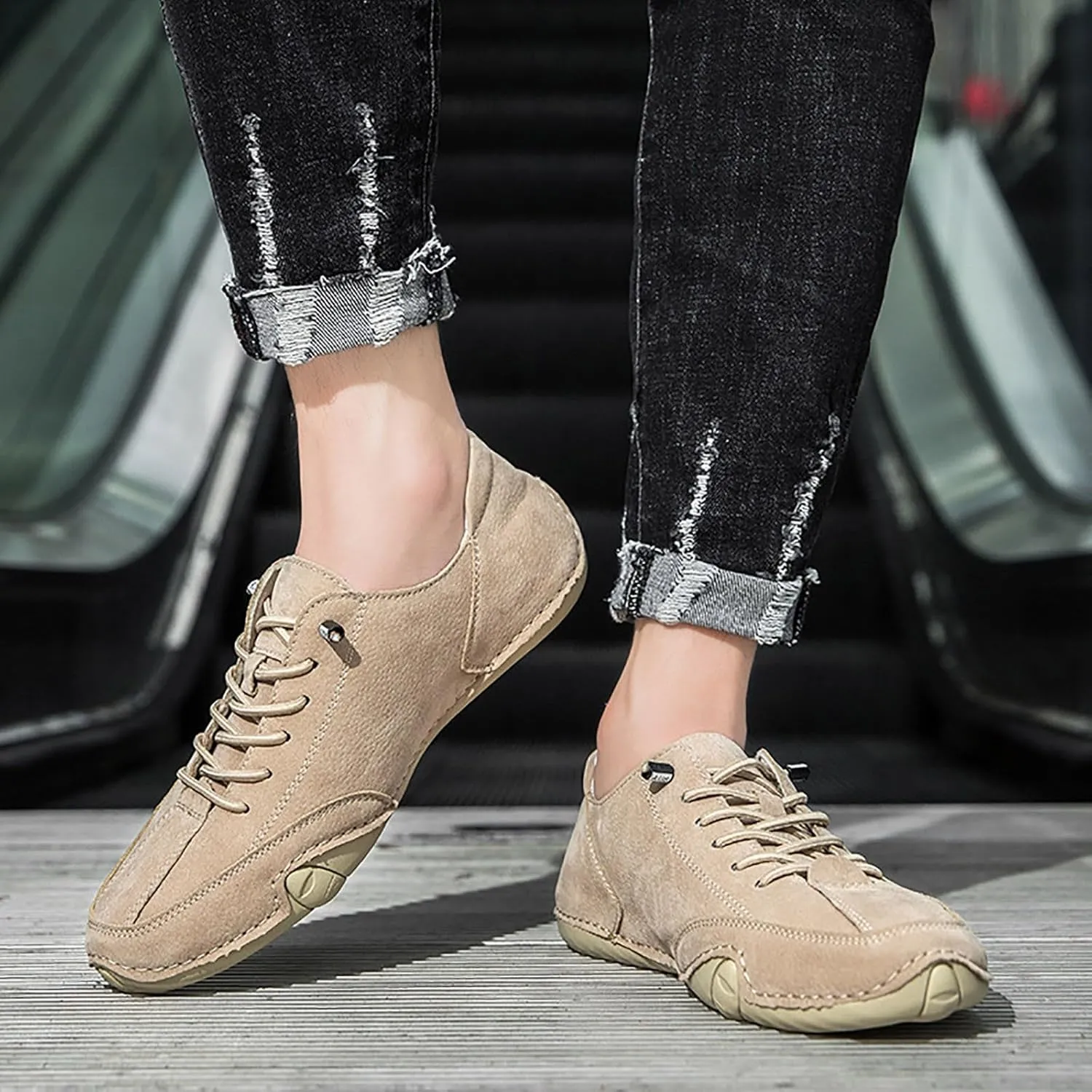 Running Shoes for Men Casual Fashion Simple Running Summer and Autumn Lightweight Slip On Loafers