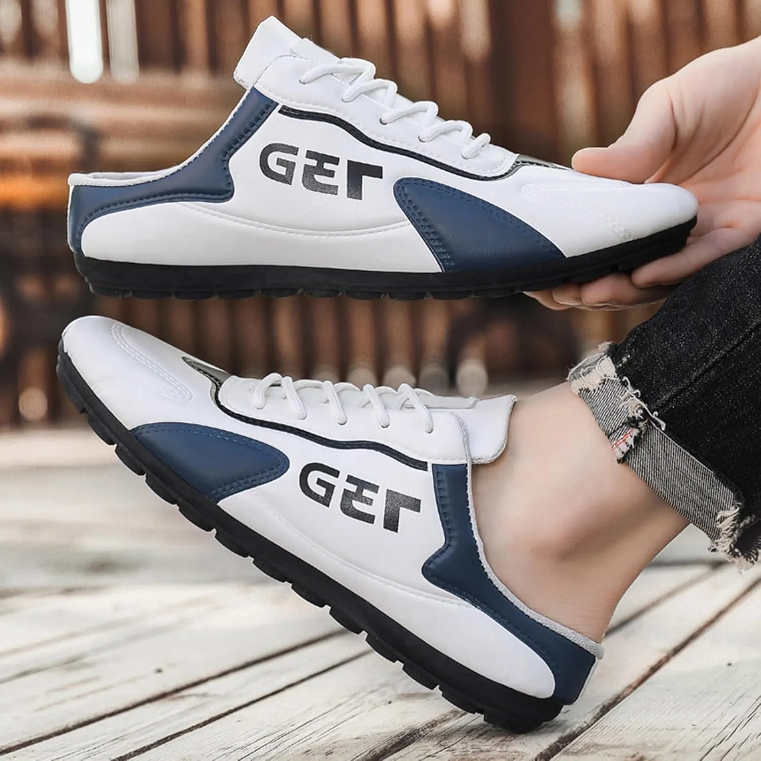 Running Shoes for Men Sports Hiking Running Traveling Lightweight Slip On Loafers