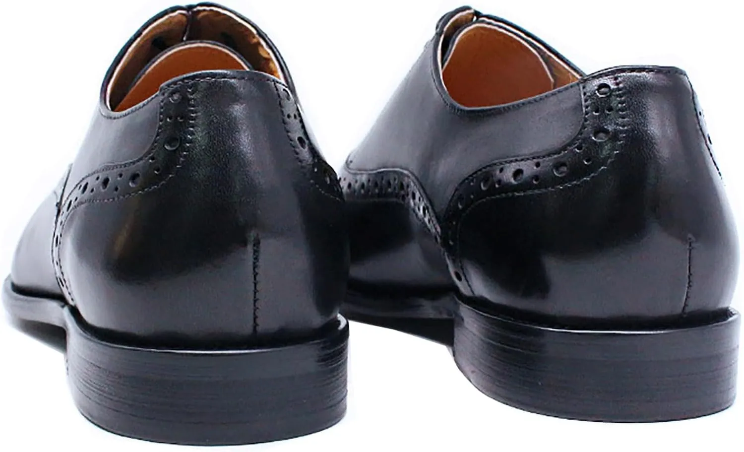 Santimon Mens Oxfords Casual Dress Genuine Leather Derby Wedding Tuxedo Formal Fashion Walking Shoes for Men
