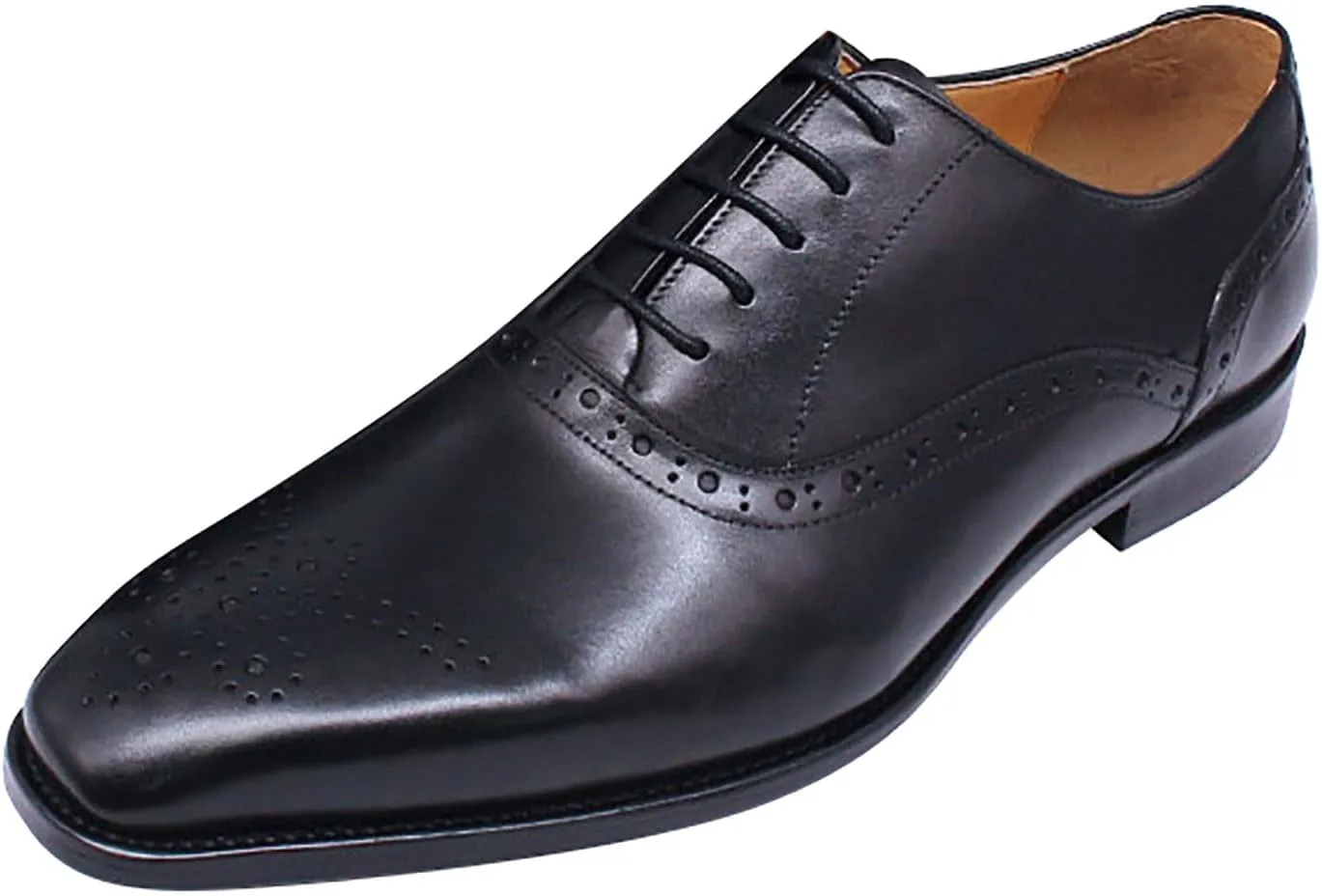 Santimon Mens Oxfords Casual Dress Genuine Leather Derby Wedding Tuxedo Formal Fashion Walking Shoes for Men