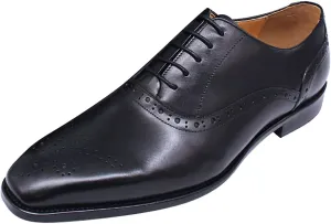 Santimon Mens Oxfords Casual Dress Genuine Leather Derby Wedding Tuxedo Formal Fashion Walking Shoes for Men