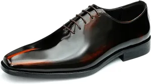 Santimon Mens Oxfords Formal Dress Shoes Fashion Prom Wedding Derby Business Tuxedo Patent Leather Whole Cut Oxfords Shoes for Men
