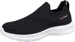 SBGMoSJ Plantar Fasciitis Black Work Shoes Women Non Slip Slip On Shoes Women Wide Toe Black Shoes Women Sneakers Size 11.5 Womens Platform Sneakers White Tennis Shoes Women Size 6 Wide