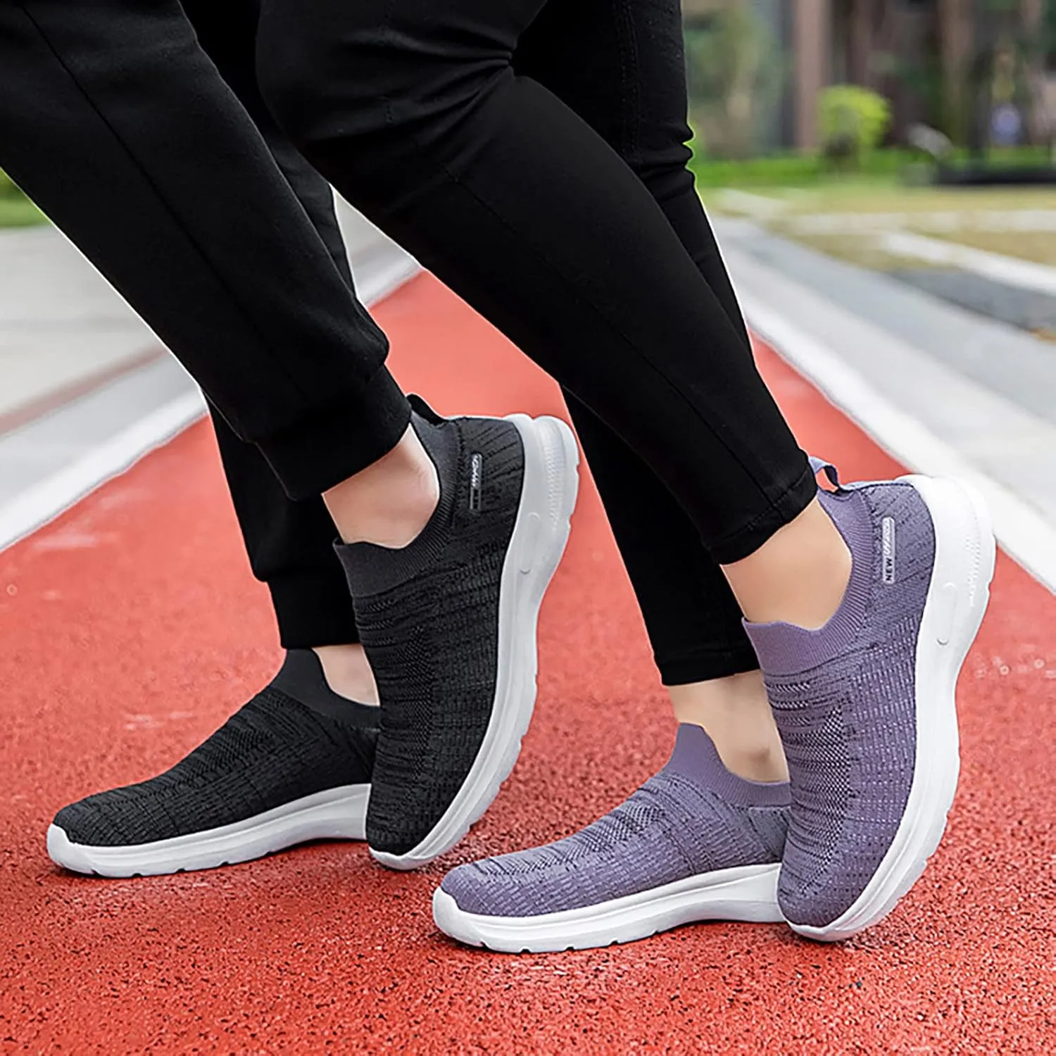 SBGMoSJ Plantar Fasciitis Black Work Shoes Women Non Slip Slip On Shoes Women Wide Toe Black Shoes Women Sneakers Size 11.5 Womens Platform Sneakers White Tennis Shoes Women Size 6 Wide