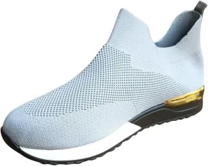 SBGMoSJ Platform Sneakers for Women Wide Size Women's Slip On Shoes Size 10 Wide Width Hiking Shoes Women 7.5 Wide Black Platform Tennis Shoes for Women Comfy Shoes for Women for Work All Day