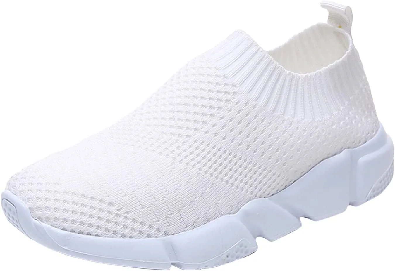 SBGMoSJ Women's Sneakers Size 9 Slip On Non Slip Nurse Shoes for Women Womens Slip On Shoes Wide White High Top Sneakers for Women Slip On Sneakers Woman