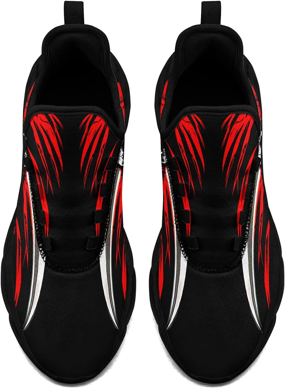 Skull Road Running Shoes for Men Women Athletic Cushioned Durable Sport Tennis Shoes Cool Scythe Cross-Training Sneakers