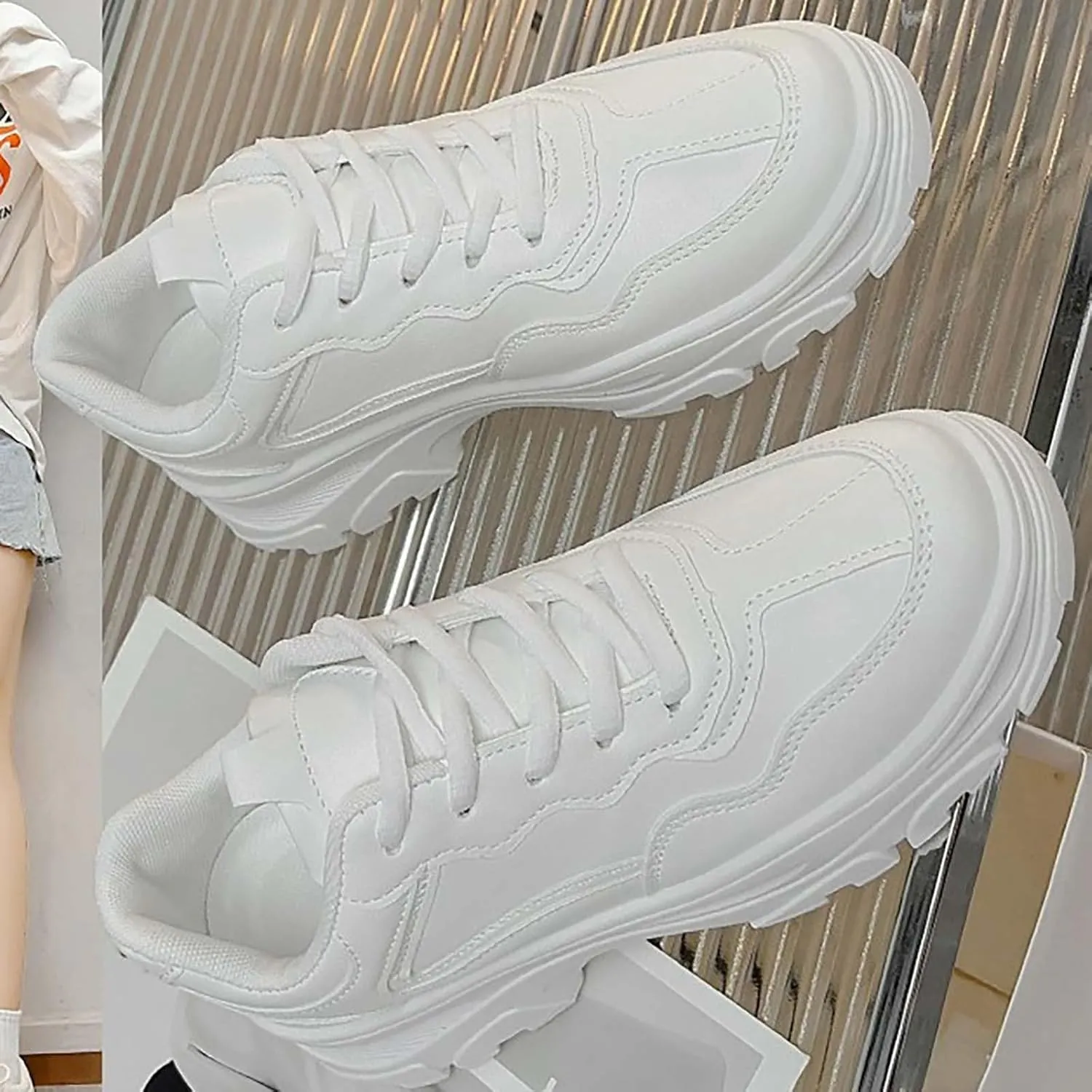 Slip On Sneakers Women Mens Casual Shoes Women's Slip on Shoes Comfort Cute Casual Slip On Lightweight Women Loafers Shoes Casual Women's Sneakers in White in Wide Width