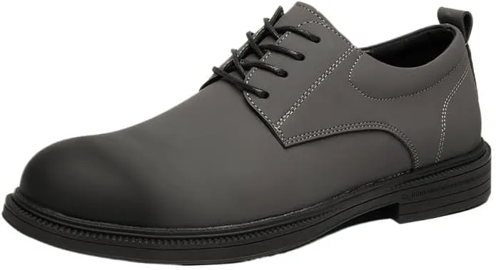 Sophisticated Gradual Change Men's Wingtip Brogues for Special Occasions - Perforated Leather Dress Shoes with Leather Outsole