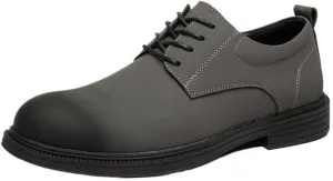 Sophisticated Gradual Change Men's Wingtip Brogues for Special Occasions - Perforated Leather Dress Shoes with Leather Outsole