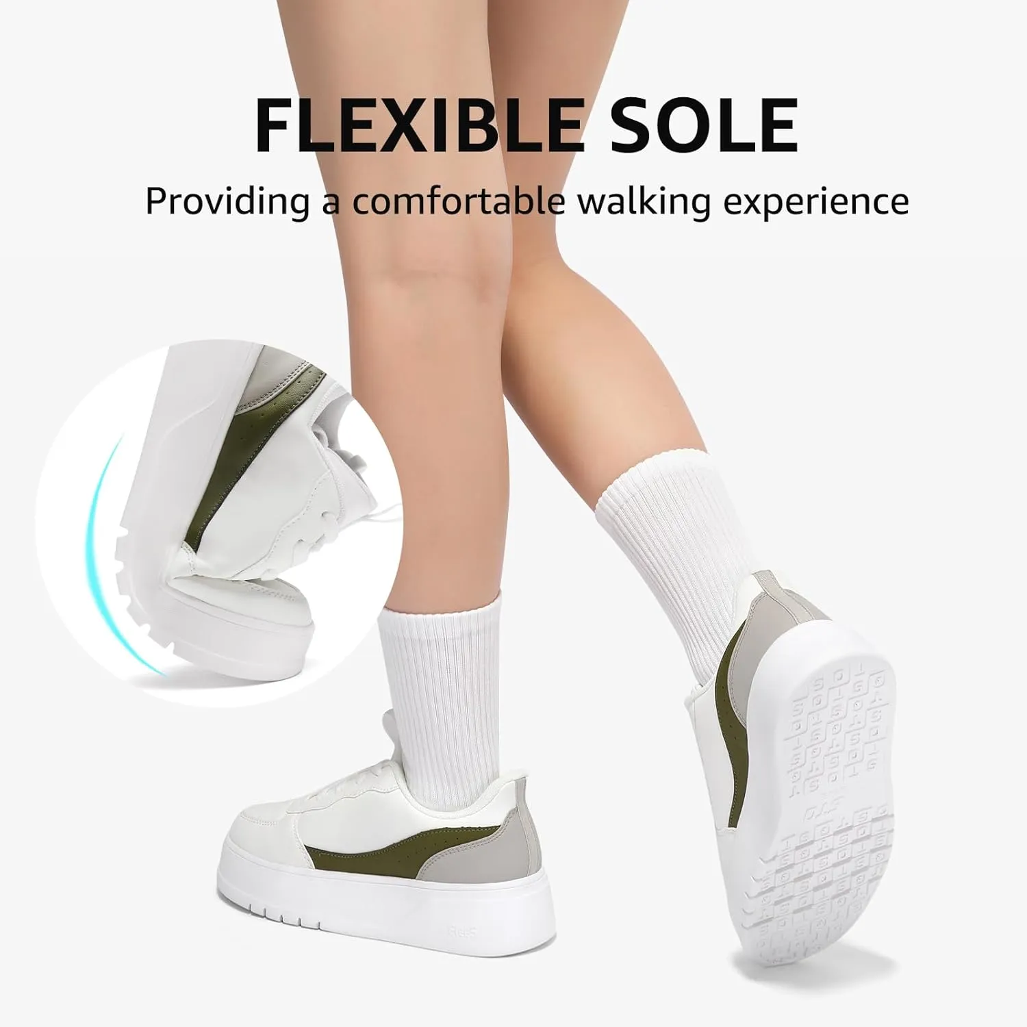 STQ Slip on Platform Sneakers Vintage Classic Tennis Shoes Lightweight Walking Sneakers