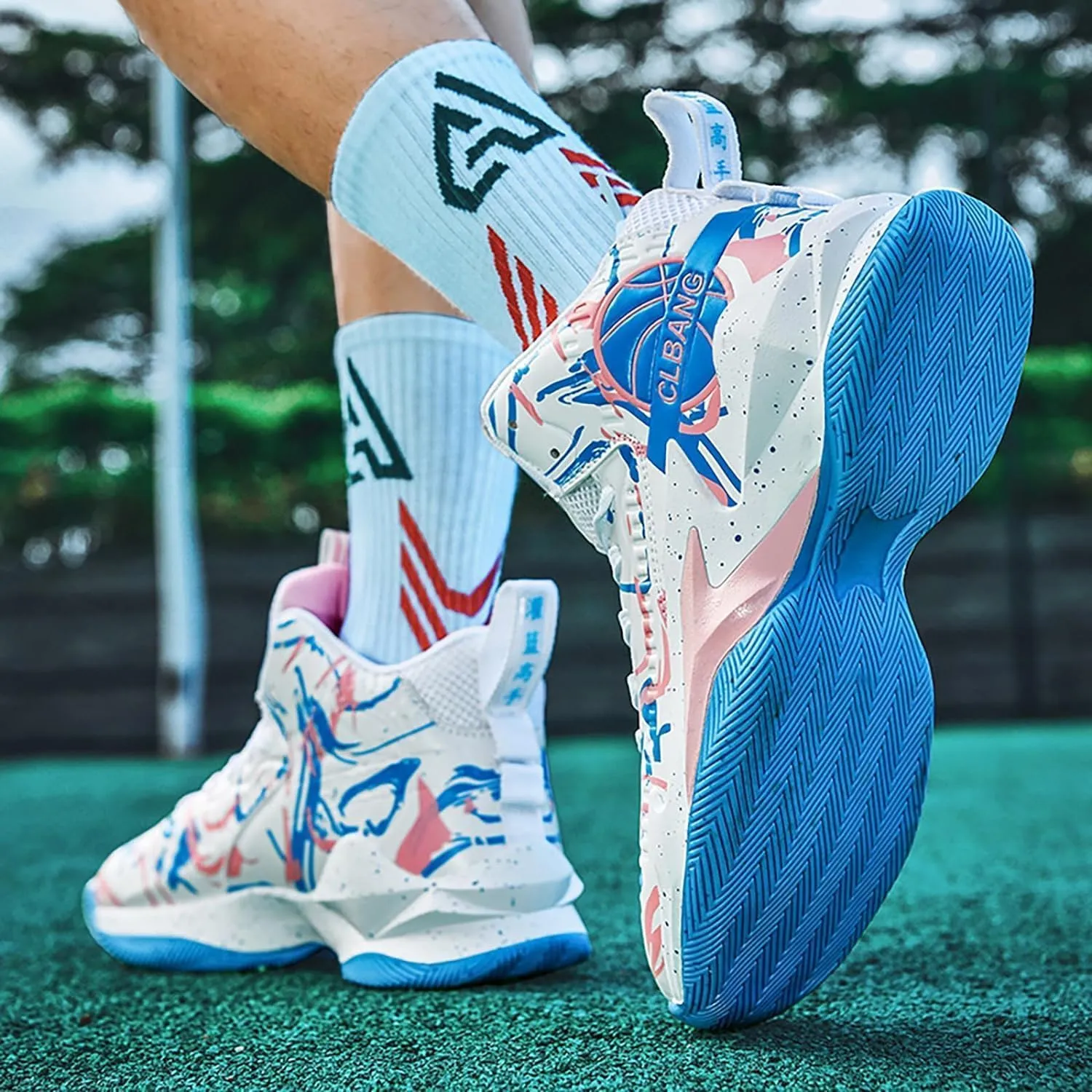 Unisex Basketball Shoes Breathable Non Slip Running Athletic Cushion Sports Fashion Sneakers Arch Support Sport Shoes
