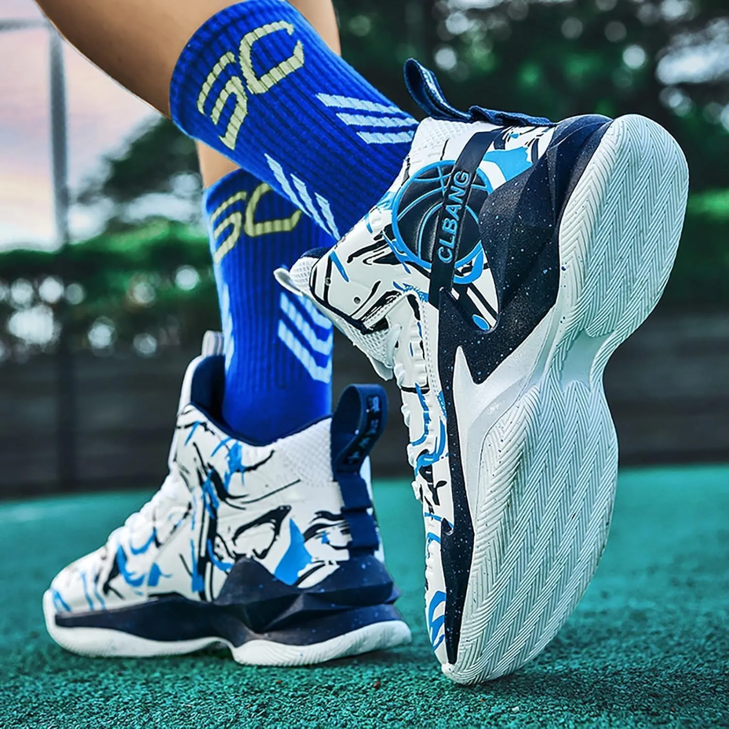 Unisex Basketball Shoes Breathable Non Slip Running Athletic Cushion Sports Fashion Sneakers Arch Support Sport Shoes