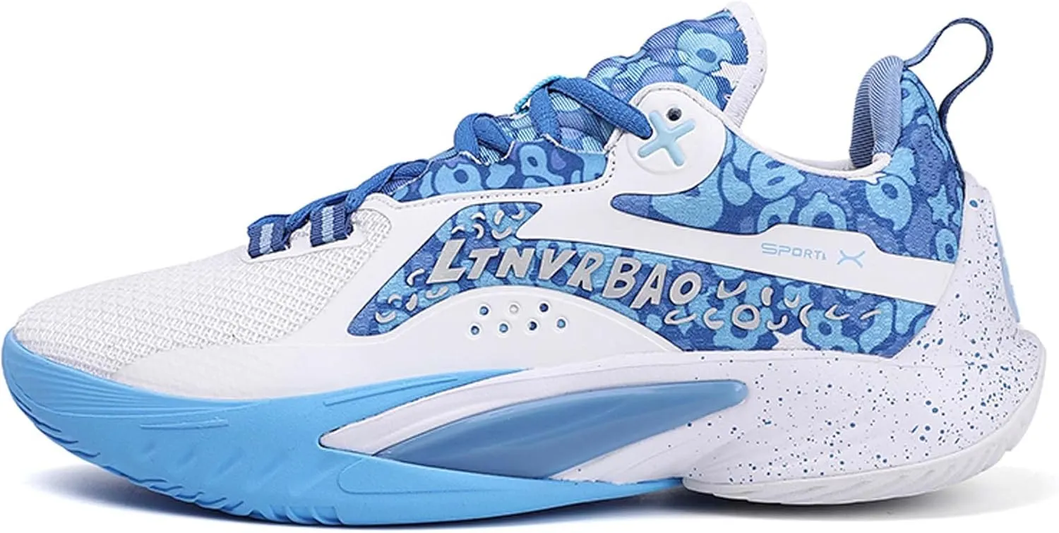 Unisex Fashion Basketball Shoes Breathable Mesh Sneakers Street Personalized Trend Basketball Sneakers Indoor and Outdoor Anti-Slip Cushioning Running Training Shoes