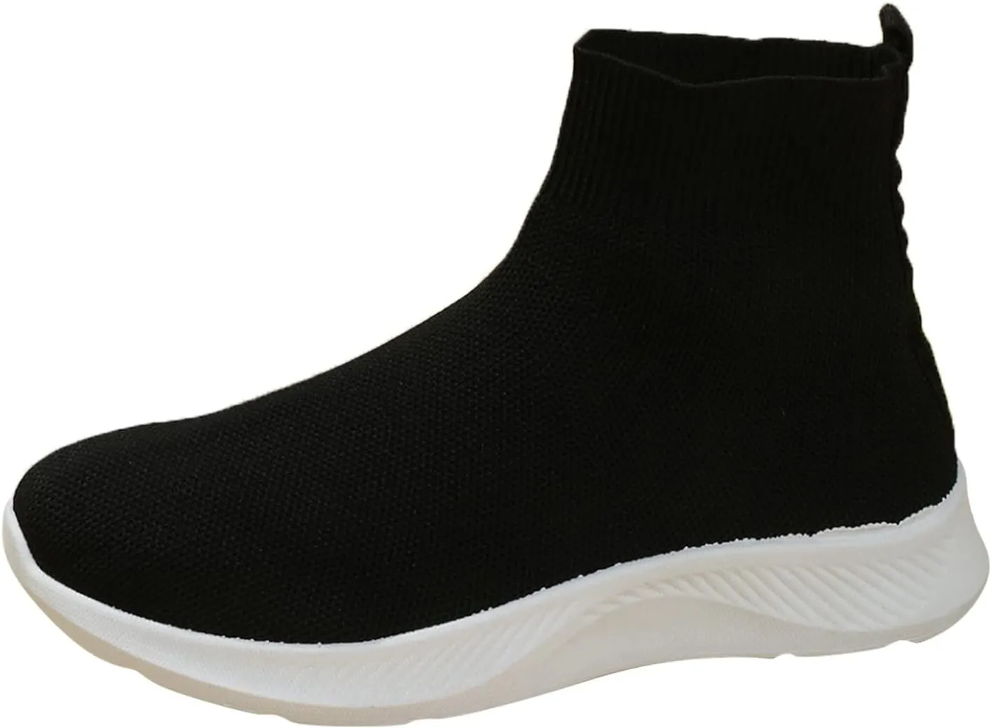 Walking Sneakers for Women Wide Width Slip On Orthopedic Shoes for Women Dressy Wedge Black Tennis Shoes for Women Slip On Sneakers for Women Size 8 Wide Width Pull On Sneakers Womens Black