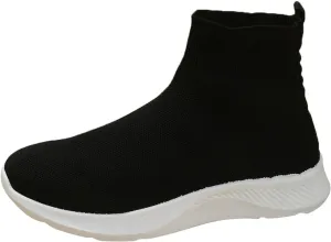 Walking Sneakers for Women Wide Width Slip On Orthopedic Shoes for Women Dressy Wedge Black Tennis Shoes for Women Slip On Sneakers for Women Size 8 Wide Width Pull On Sneakers Womens Black