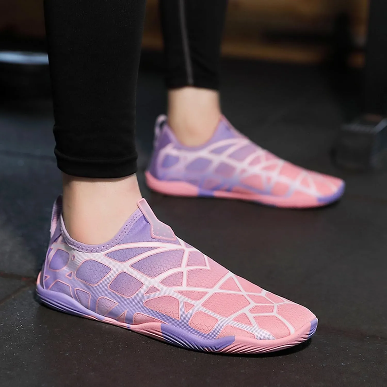 Water Shoes for Women Men Quick-Dry,Aqua Socks Swim Beach Barefoot Yoga Exercise Wear Couple Walking Outdoor Sports Non Slip Pool Beach Wading Shoes Sumemr Lightweight Breathable Hiking Shoe
