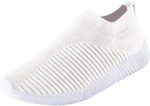 Women Runing Breathable Trainers Orthopedic Athletic Sneakers Ladies Breathable Mesh Running Slip On Shoes