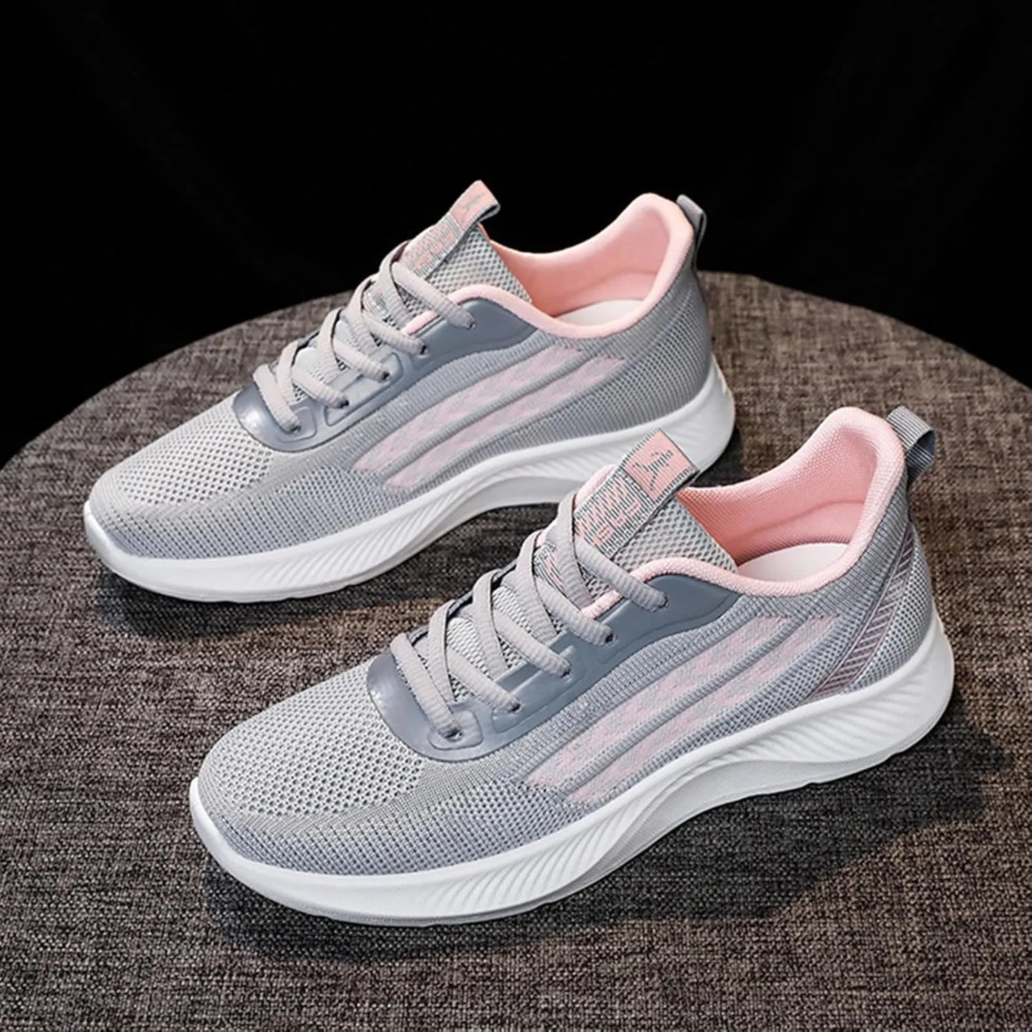 Women Shoes Slip On Dress Sneakers Men Slip On Mens Loafers Casual Slip On Lightweight Breathable Christmas Dress Shoes for Women Round Toe Flats Comfortable