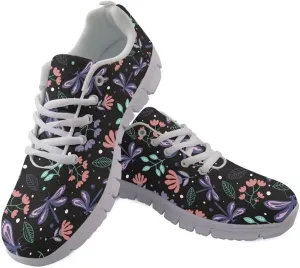 Women Walking Shoes Non Slip Comfortable White Sole Lace Up Lightweight Sneaker