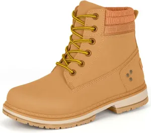 Women Work Hiking Boots - Comfortable Waterproof Lace Up Lightweight Black