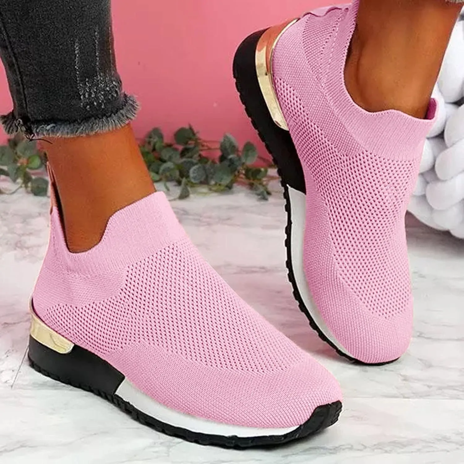Womens Black and White Running Shoes Tenis Antideslizante para Mujer De Cocina Casual Shoes for Women 2023 Womens White Fashion Sneakers High Top Tenis OrtopéDicos para Mujer Dolor En Los Pies