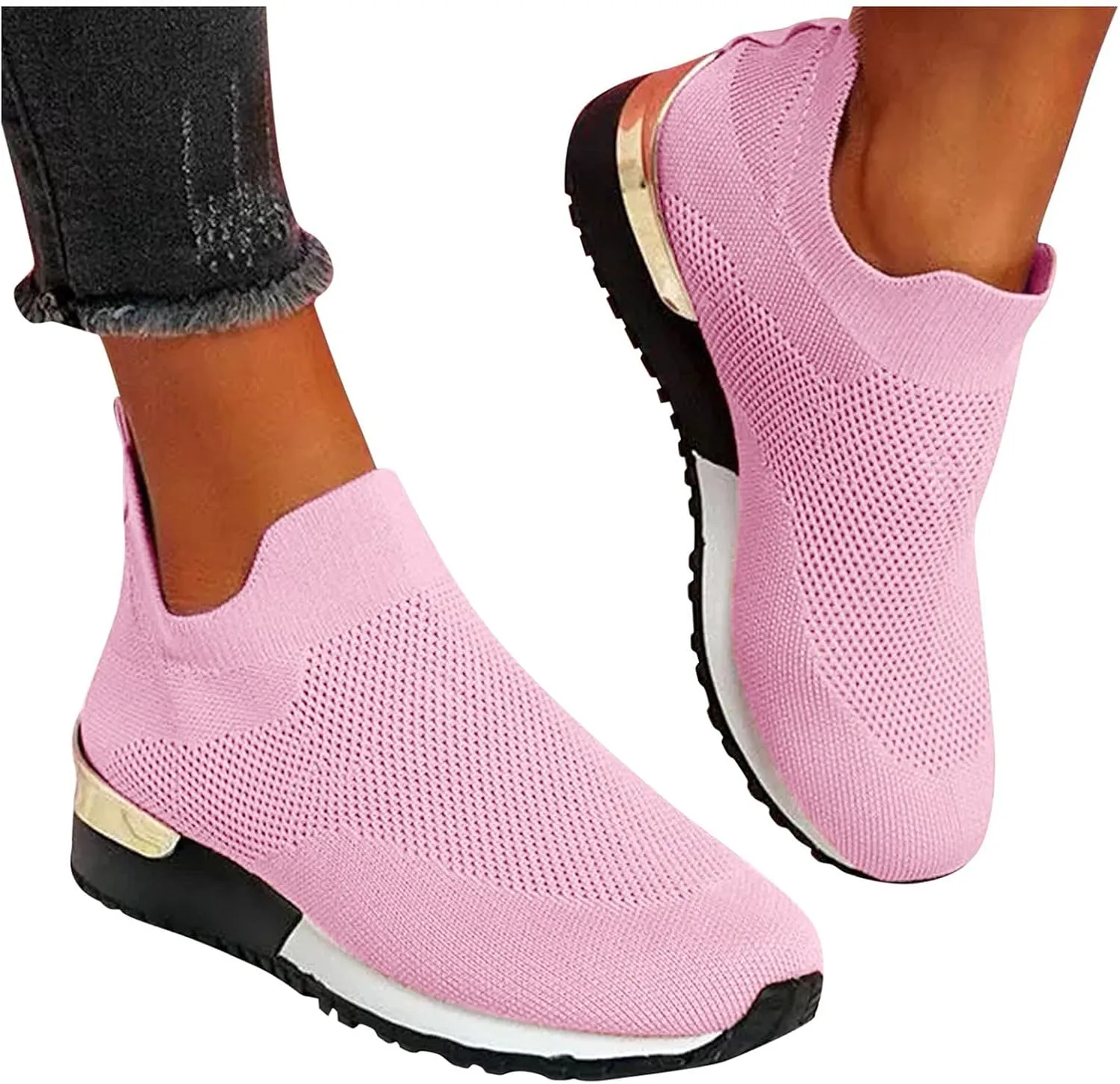 Womens Black and White Running Shoes Tenis Antideslizante para Mujer De Cocina Casual Shoes for Women 2023 Womens White Fashion Sneakers High Top Tenis OrtopéDicos para Mujer Dolor En Los Pies