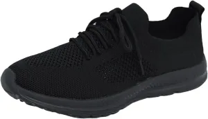 Women's Breathable Elastic Fly Woven Mesh Shoes Platform Thick Sole Classic Rubber Sole Shoes Labor Work Shoe