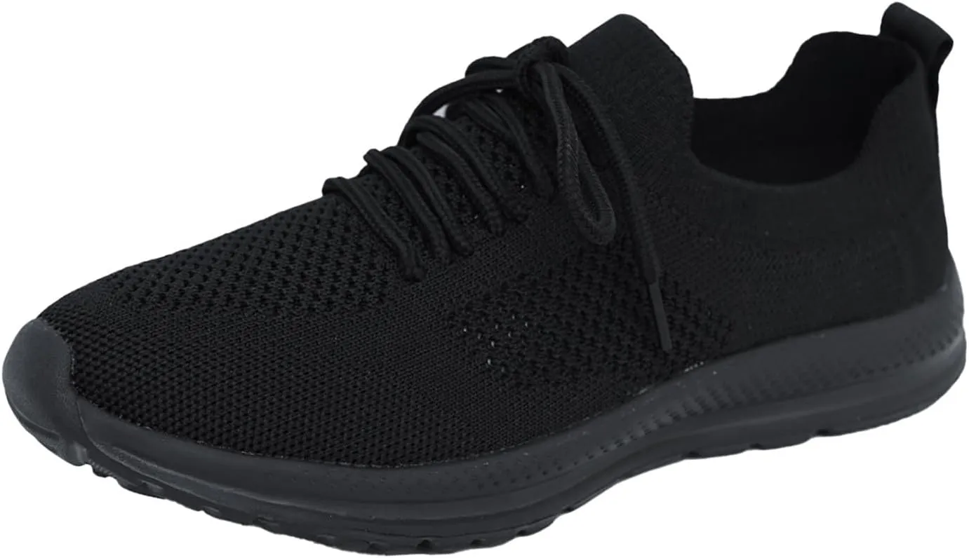 Women's Breathable Elastic Fly Woven Mesh Shoes Platform Thick Sole Classic Rubber Sole Shoes Labor Work Shoe