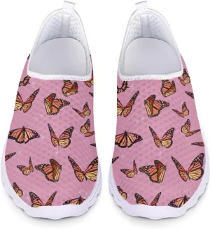 Women's Running Shoes Breathable Athletic Tennis Shoes Casual Lightweight Ladies Running Sneakers Slip On Flats Loafer