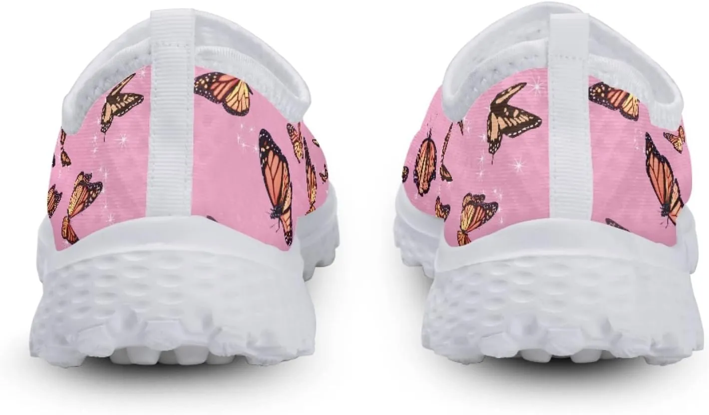 Women's Running Shoes Breathable Athletic Tennis Shoes Casual Lightweight Ladies Running Sneakers Slip On Flats Loafer