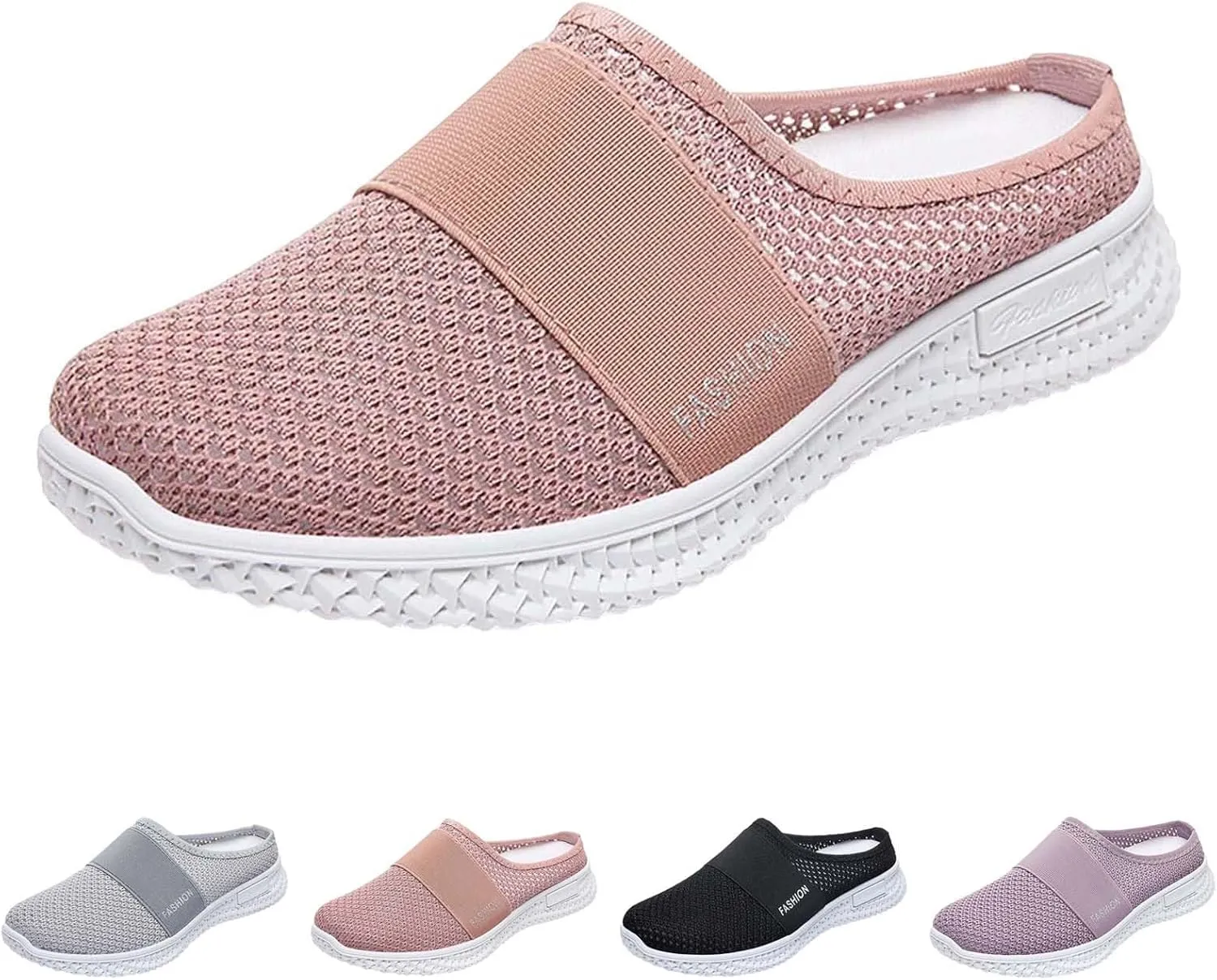 Women's Slip-On Orthopedic Arch Support Backless Slip On Shoes Women Lether Woman Shoes Casual White Sneakers Slip On Tennis Shoe Loafers Casual Slip On