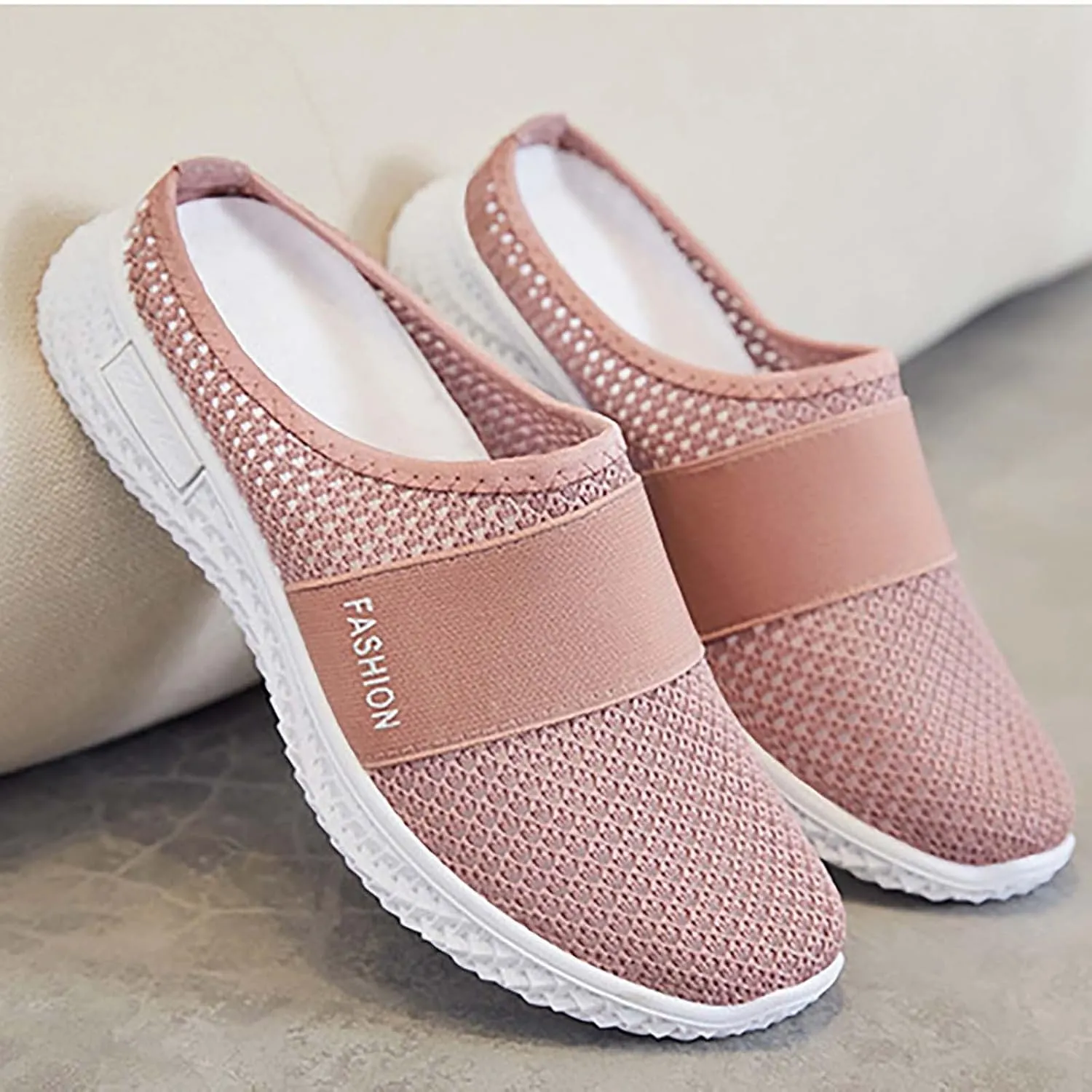 Women's Slip-On Orthopedic Arch Support Backless Slip On Shoes Women Lether Woman Shoes Casual White Sneakers Slip On Tennis Shoe Loafers Casual Slip On