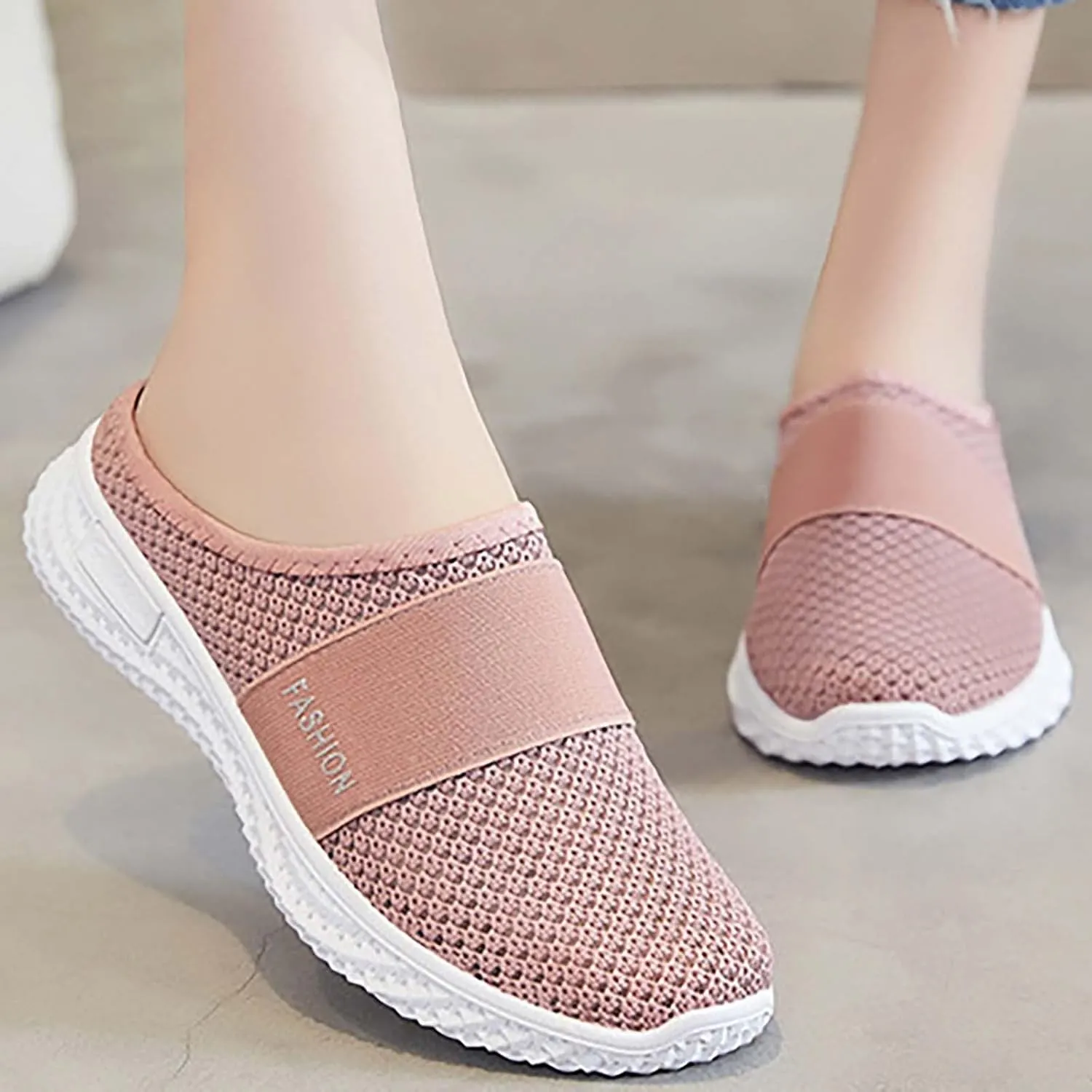 Women's Slip-On Orthopedic Arch Support Backless Slip On Shoes Women Lether Woman Shoes Casual White Sneakers Slip On Tennis Shoe Loafers Casual Slip On
